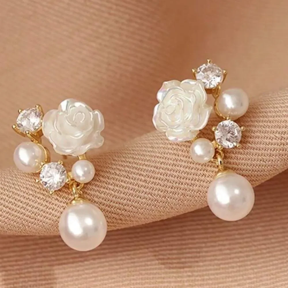 3for$20 1 Elegant And Gentle Camellia Earring